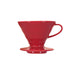Hario V60 Ceramic Coffee Dripper Red - Size 02