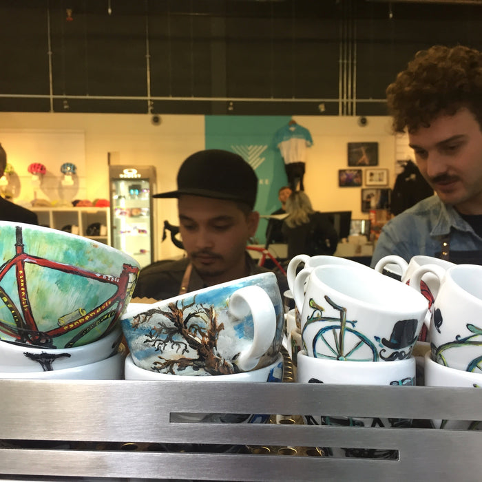 Hand-painted cups, by Gosia