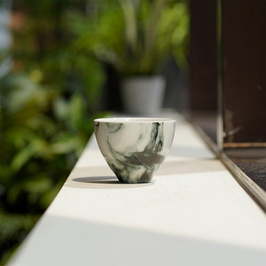 Loveramics Brewers Ink Floral Tasting Cup - Ink Black (150ml)