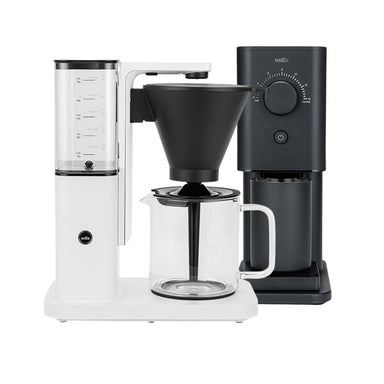 Wilfa Zense Coffee Maker (White)  and Zense Coffee Grinder Bundle