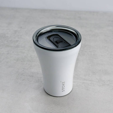 Sttoke Reusable Coffee Cup 8oz (Angel White) - Damaged Box