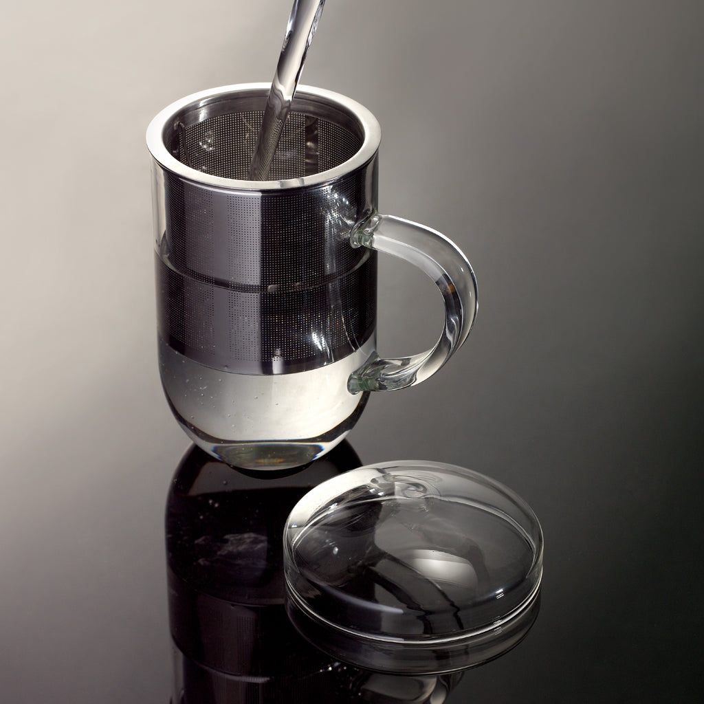 Loveramics Pro Tea Glass Mug with Infuser & Lid (450ml)