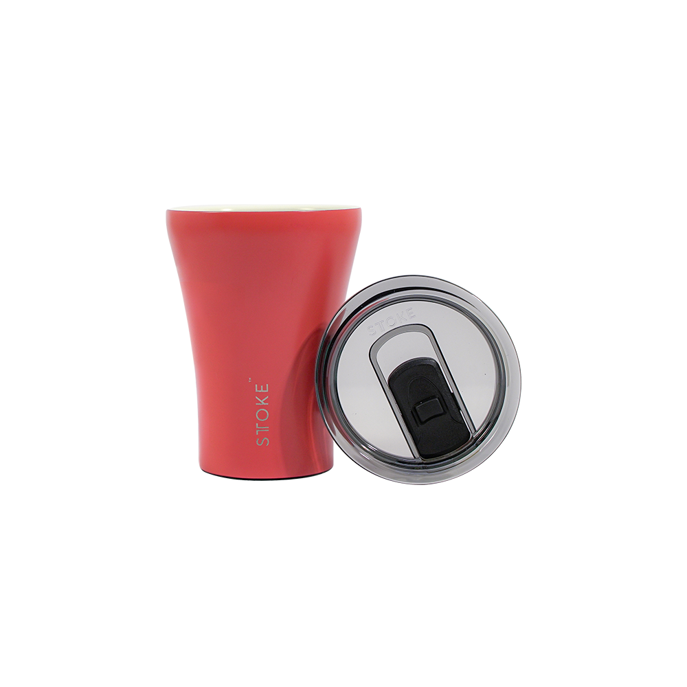 Sttoke Reusable Coffee Cup 8oz (Coral Sunset) - Damaged Box