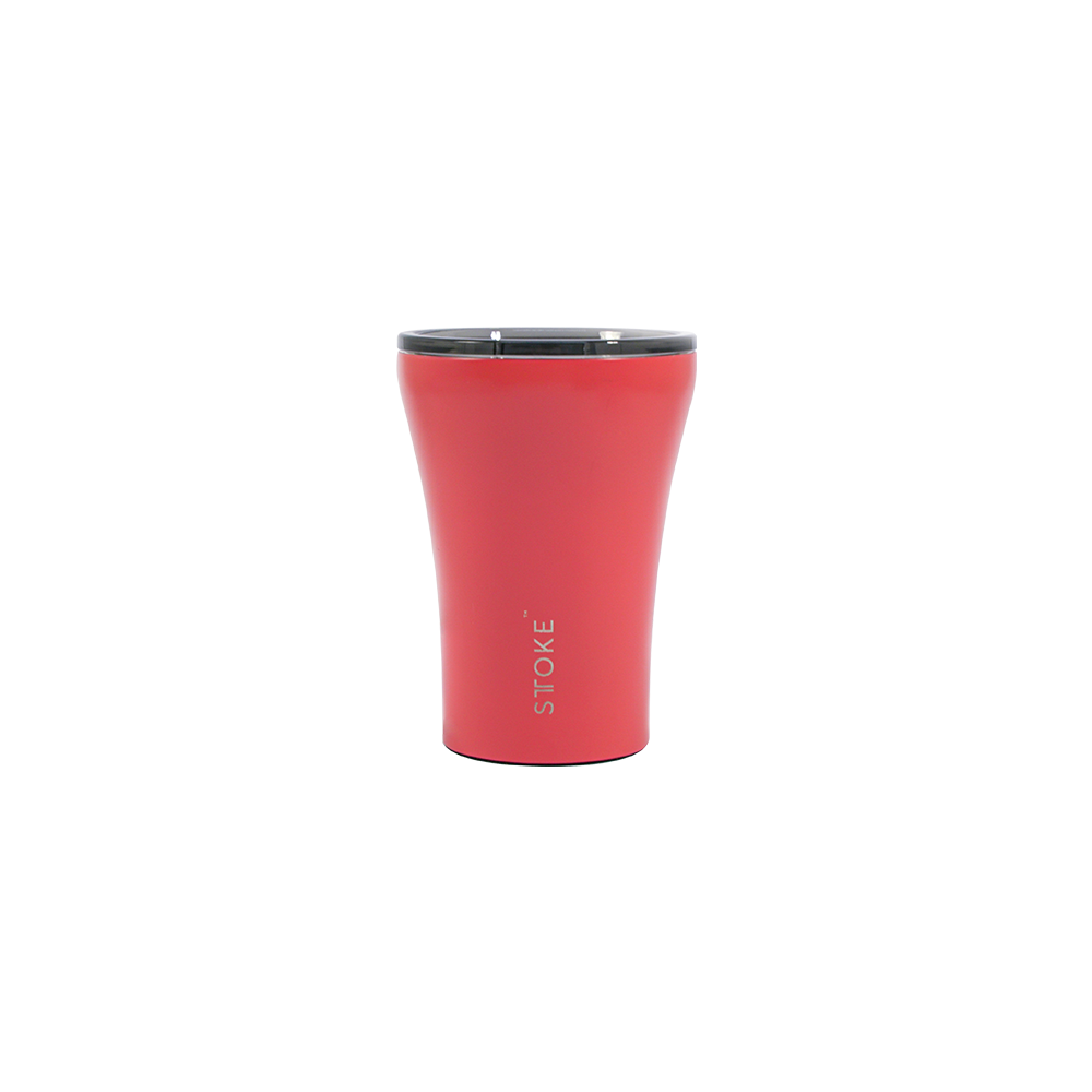 Sttoke Reusable Coffee Cup 8oz (Coral Sunset) - Damaged Box