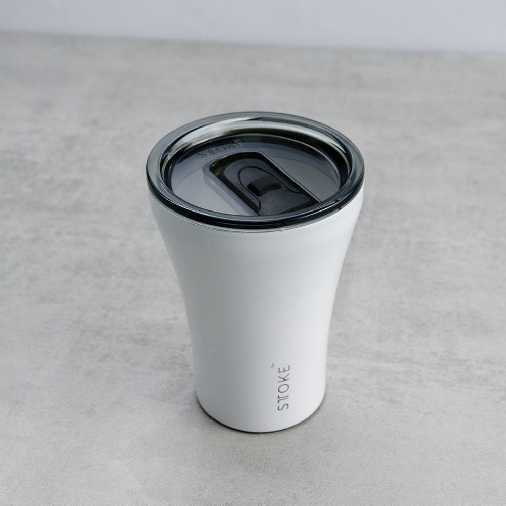 Sttoke Reusable Coffee Cup 8oz (Angel White)