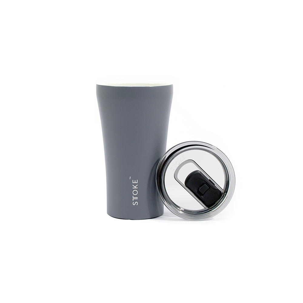 Sttoke Reusable Coffee Cup 12oz (Slated Grey)