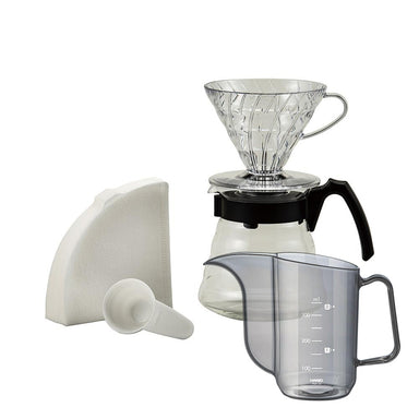 Hario V60 Craft Coffee Maker Kit + Hario V60 Drip Kettle AIR Bundle