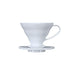Hario V60 Plastic Coffee Dripper White - Size 01
