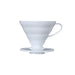 Hario V60 Plastic Coffee Dripper White - Size 02