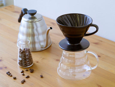 Hario V60 Ceramic Coffee Dripper Matte Black - Size 02
