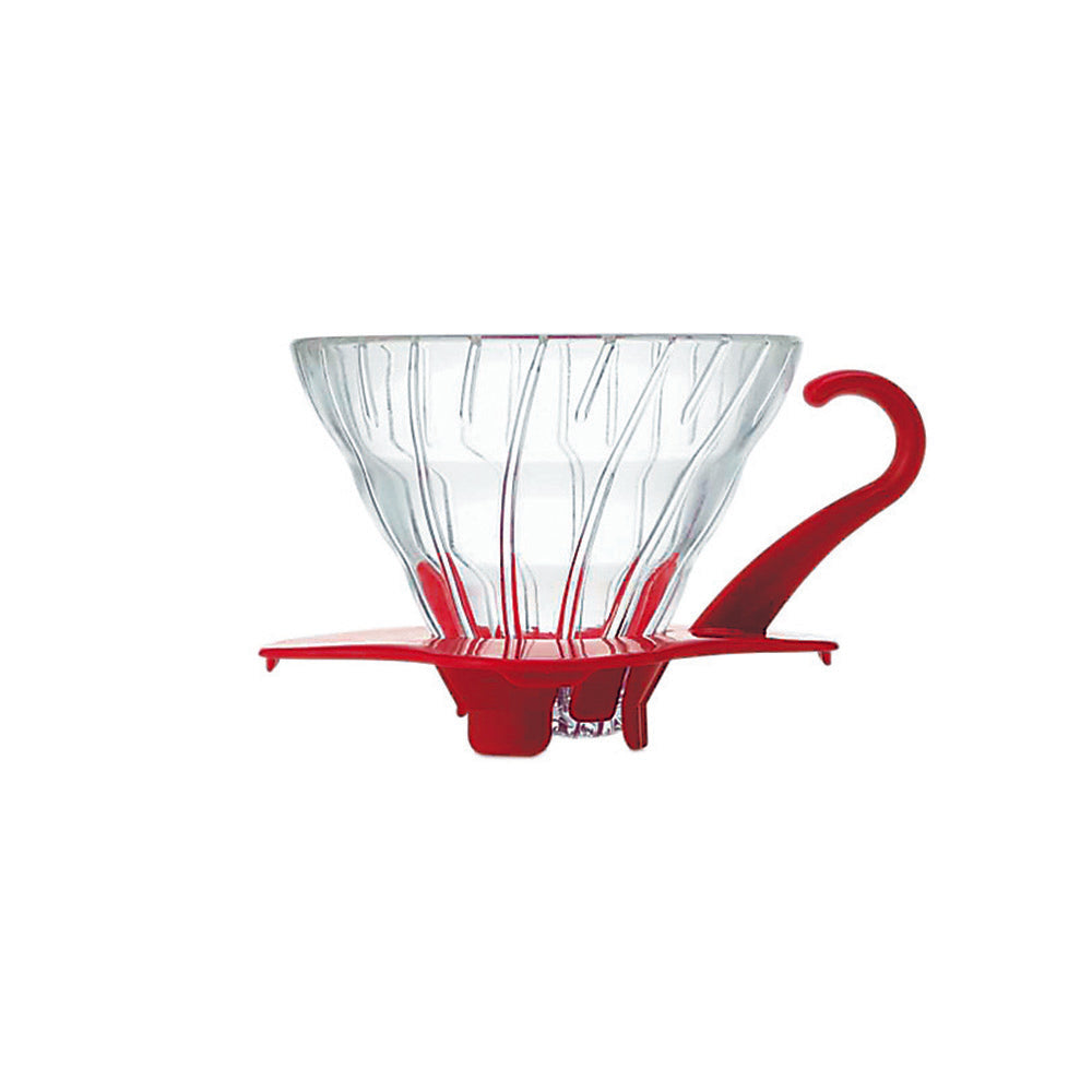 Hario V60 Glass Coffee Dripper Red - Size 01
