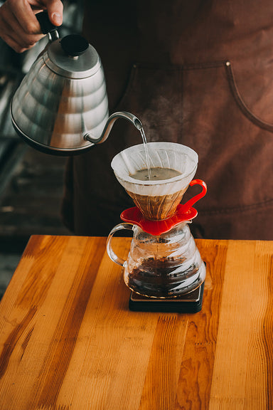 Hario V60 Glass Coffee Dripper Red - Size 02
