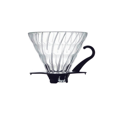 Hario V60 Glass Coffee Dripper Black Size 02