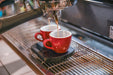 Felicita Arc Waterproof Scales - 2 espresso cups on espresso machine