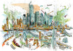 Naomi Bailey - City of London Artwork - Limited Edition Print (Size A4)