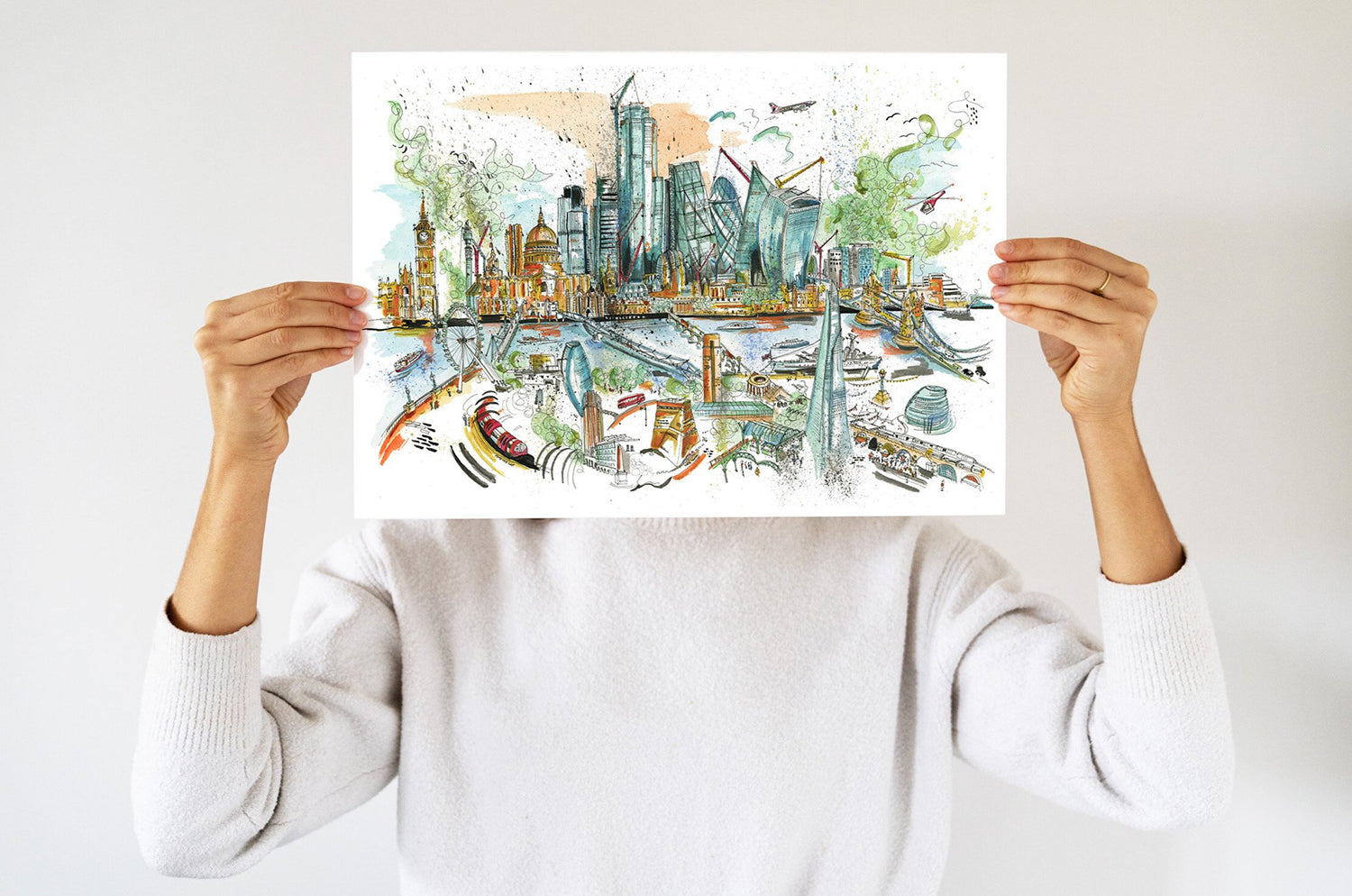 Naomi Bailey - City of London Artwork - Limited Edition Print (Size A3)