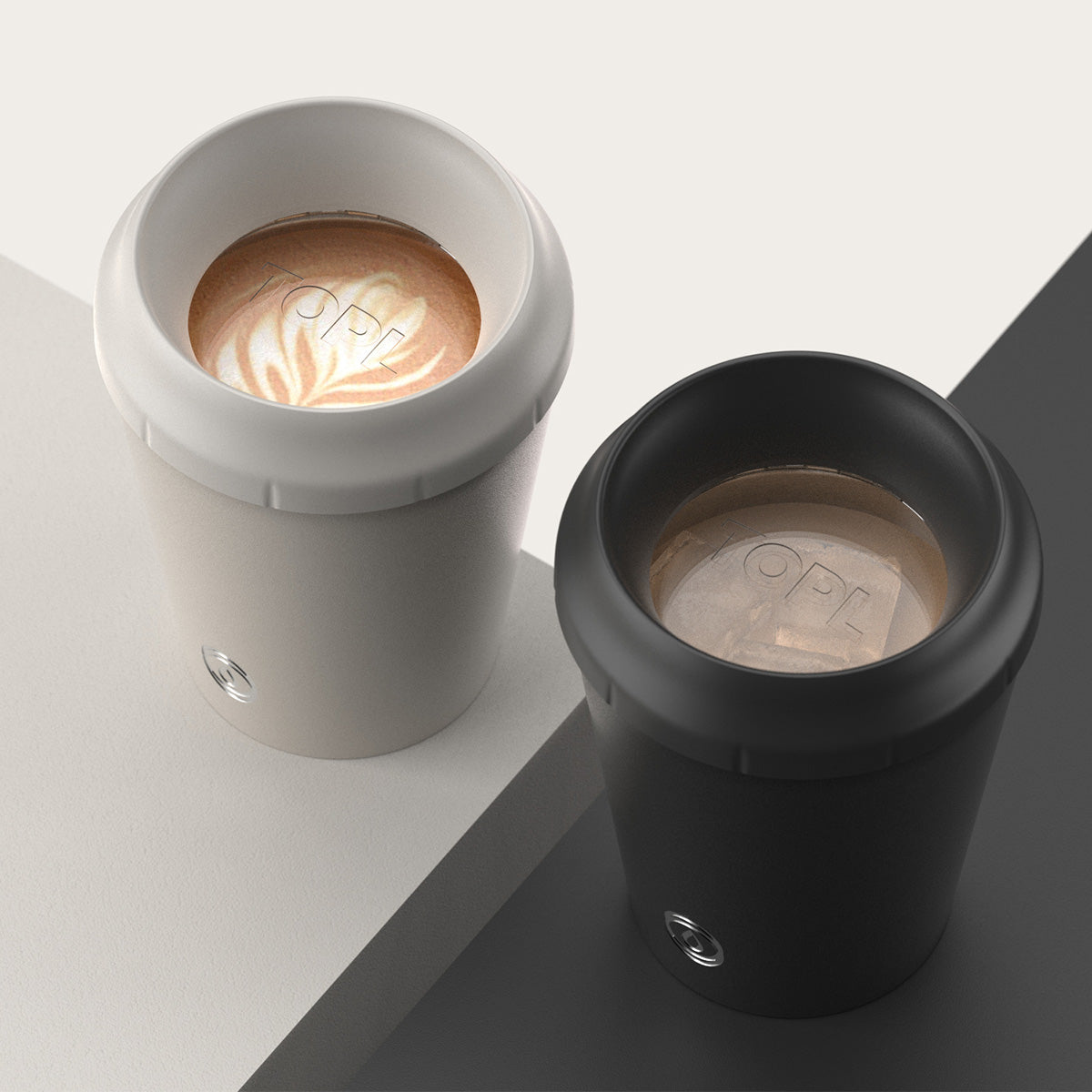 OPAL One and TOPL Flow360° Reusable Cup - Navy (8oz) Bundle